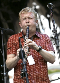 Fredrik Ljungkvist, reedplayer in the Relay Orchestra  Photo: Johan Ljungström