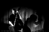 Mattias Welin, bass player in the Relay Orchestra  Photo: Evelyne Brooymans
